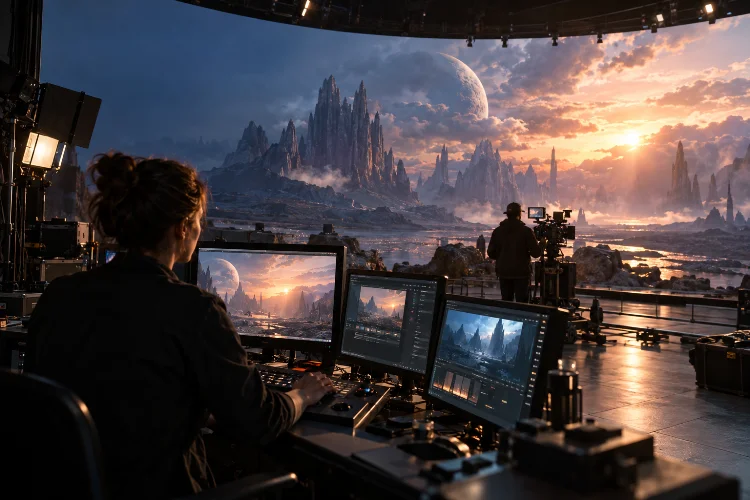 Real-Time Rendering Strategies for Virtual Film Environments That Work